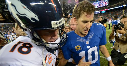 Manning Brothers: Peyton's Broncos beat Eli's Giants