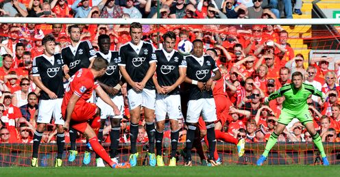 Blocked: Southampton one of the few teams to shutout Liverpool this season