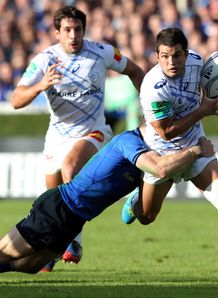 Castres s Brice Dulin tackled v Leinster Castres s Brice Dulin tackled v Leinster