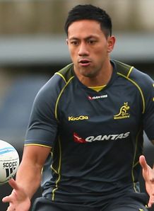 Christian Lealiifano Wallabies training 2013 Christian Lealiifano Wallabies training 2013