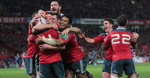 Munster celebrate Munster celebrate