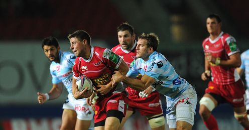 Rhys Priestland for the Scarlets Rhys Priestland for the Scarlets