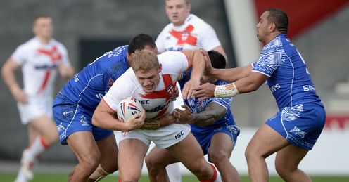 Tom Burgess England Knights v Samoa Tom Burgess England Knights v Samoa