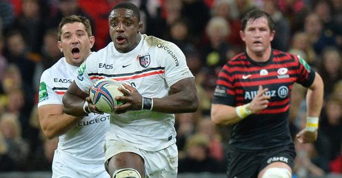 Toulouse s flanker Yannick Nyanga runs with the ball Toulouse s flanker Yannick Nyanga runs with the ball