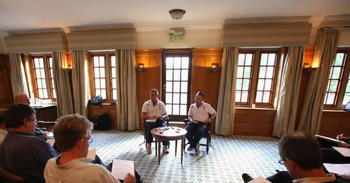 Lancaster: grilled by the press on Monday