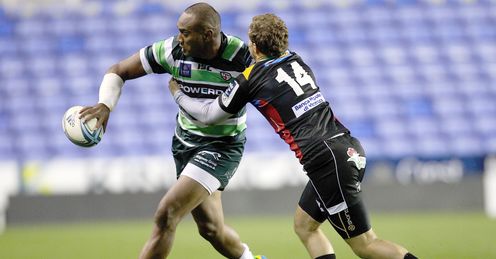 Sailosi Tagicakibau Amlin Challenge Cup London Irish Madesjski Stadium Rugby union Sailosi Tagicakibau Amlin Challenge Cup London Irish Madesjski Stadium Rugby union