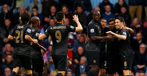 Sergio Aguero: Celebrates in victory at West Ham
