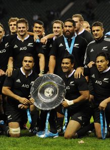 All Blacks with the Hillary Shield All Blacks with the Hillary Shield