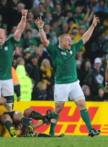 Ireland celebrate 2011 win Ireland celebrate 2011 win