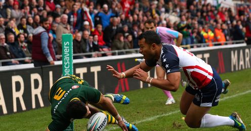 Jarryd Hayne Australia v USA World Cup Jarryd Hayne Australia v USA World Cup