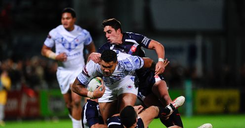 Joseph Leilua France v Samoa rugby league world cup Joseph Leilua France v Samoa rugby league world cup
