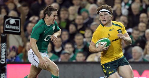 Michael Hooper Australia Eoin Reddan Ireland Michael Hooper Australia Eoin Reddan Ireland