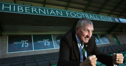 Butcher: in the dugout for Hibs this weekend.