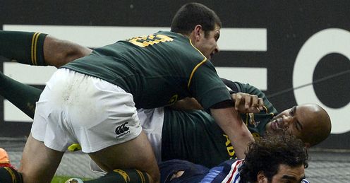 France v South Africa: Yohan Huget France v South Africa: Yohan Huget