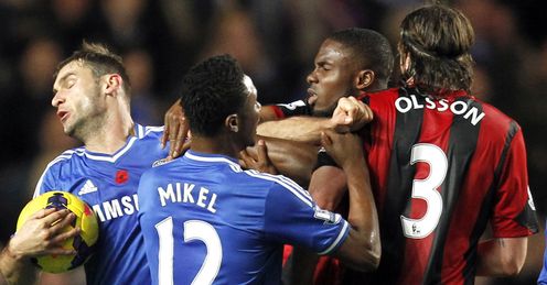 A last minute and controversial penalty decision cost West Brom three points at Stamford Bridge.