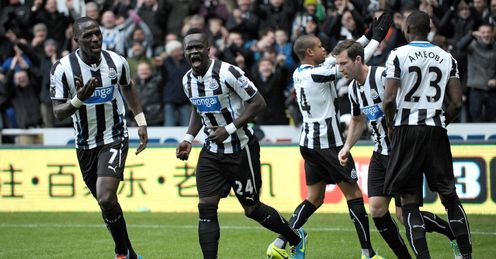 Newcastle: climbed to fifth after West Brom win