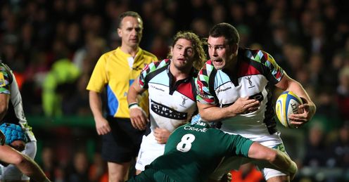 Nick Easter Harlequins Aviva Premiership Welford Road Nick Easter Harlequins Aviva Premiership Welford Road