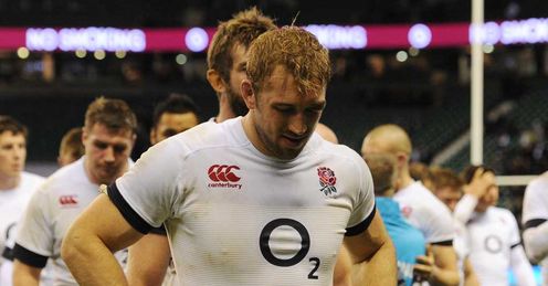 Chris Robshaw disconsolate after losing to New Zealand