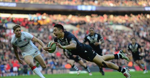 Shaun Johnson New Zealand Rugby League World Cup Wembley Shaun Johnson New Zealand Rugby League World Cup Wembley