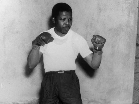 January 1950: Mandela was a boxer.