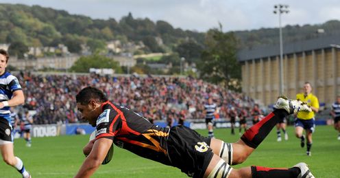 Toby Faletau scoring for Dragons Toby Faletau scoring for Dragons