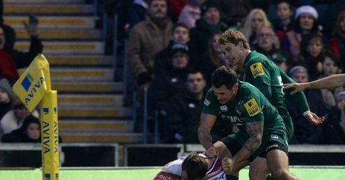 Mark Cueto Sale Sharks Leicester Tigers Mark Cueto Sale Sharks Leicester Tigers