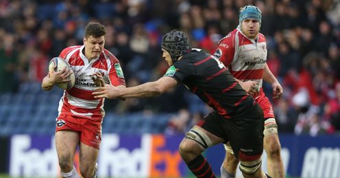 Freddie Burns Grant Gilchrist Gloucester Edinburgh Heineken Cup Rugby union Freddie Burns Grant Gilchrist Gloucester Edinburgh Heineken Cup Rugby union