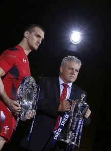 Sam Warburton with Warren Gatland at Six Nations launch Sam Warburton with Warren Gatland at Six Nations launch
