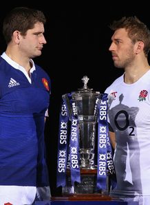 Six Nations Captains Pascal Pape of France and Chris Robshaw of England pose for a photo Six Nations Captains Pascal Pape of France and Chris Robshaw of England pose for a photo