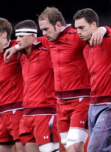 Wales standing for anthem Wales standing for anthem