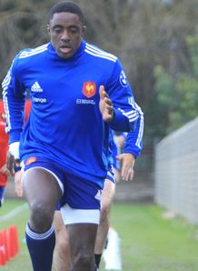 Yannick Nyanga France training 2014 Yannick Nyanga France training 2014