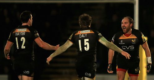Charles Hayter Elliot Daly Andy Goode Wasps Charles Hayter Elliot Daly Andy Goode Wasps