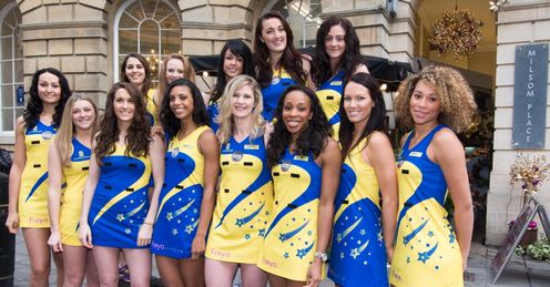 Team Bath: Jess's squad is ready to defend the title