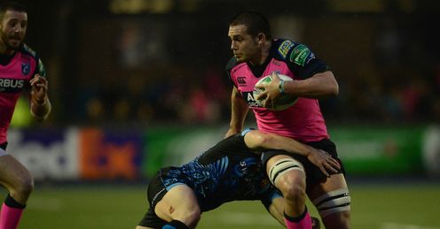 Ellis Jenkins of Cardiff Blues is tackled by Ben White of Exeter during the Heineken Cup Pool 2 match Ellis Jenkins of Cardiff Blues is tackled by Ben White of Exeter during the Heineken Cup Pool 2 match