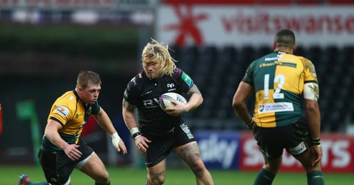 Richard Hibbard Ospreys Heineken Cup Northampton Saints Alex Waller Richard Hibbard Ospreys Heineken Cup Northampton Saints Alex Waller