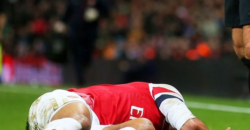 Walcott: injury is a huge blow, says Merson