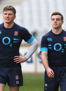 owen farrell george ford england training owen farrell george ford england training