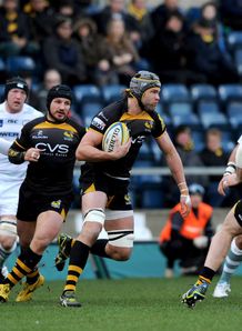 Tom Palmer taking it up for London Wasps Tom Palmer taking it up for London Wasps