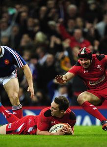 Wales v France George North Wales v France George North