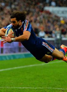 Yoann Huget of France scored 2nd try v England Yoann Huget of France scored 2nd try v England