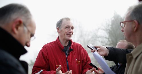 David Pipe: on the charge with Our Father at Haydock