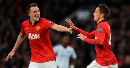 Phil Jones (L) and Adnan Januzaj could be key players for United going forward