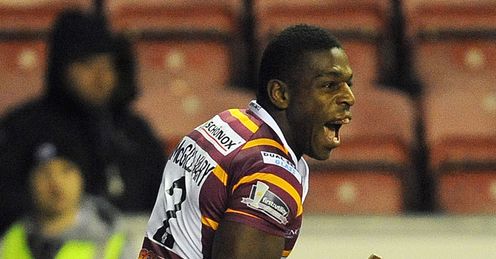 Jermaine McGillvary Wigan v Huddersfield Jermaine McGillvary Wigan v Huddersfield