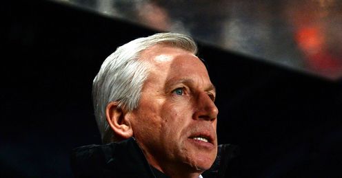 Pardew: was jeered by the away fans at the Emirates Stadium