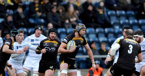 Tom Palmer taking it up for London Wasps Tom Palmer taking it up for London Wasps