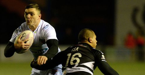 Widnes v Huddersfield Danny Brough is tackled by Willie Isa Widnes v Huddersfield Danny Brough is tackled by Willie Isa