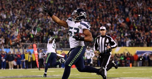 Smith collects an interception and runs 69 yards for a touchdown