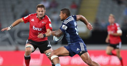 Richie McCaw Charles Piutau Crusaders Blues Richie McCaw Charles Piutau Crusaders Blues