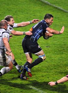 Castres winger Remy Grosso C runs v Brive Castres winger Remy Grosso C runs v Brive