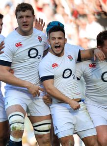 Danny Care England Joe Launchbury Luther Burrell Dylan Hartley Six Nations Rugby union Twickenham Danny Care England Joe Launchbury Luther Burrell Dylan Hartley Six Nations Rugby union Twickenham